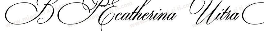 BP Ecatherina UitraBold字体转换